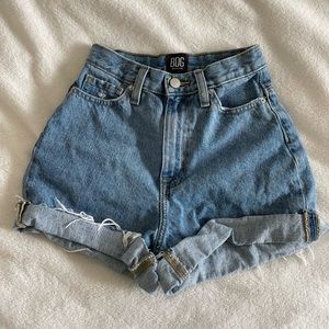 BDG (urban outfitters) mom high rise distressed jean shorts